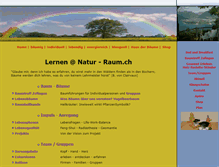 Tablet Screenshot of natur-raum.ch